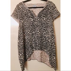 Black and white printed blouse